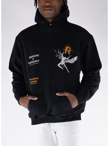 FELPA HOODIE ICARUS, 01 JET BLACK, small
