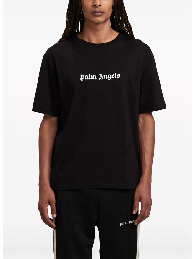 T-SHIRT LOGO, 1001 BLACK WHITE, large