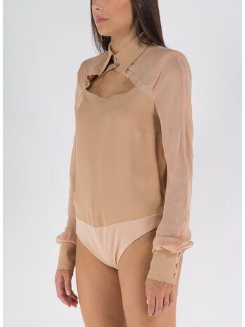 CAMICIA BODY UPPER EAST, 0878 NUDE, small