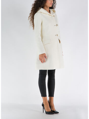 GIUBBOTTO VIRGINIA 3 GANCI CON CAPPUCCIO, B008 BIANCO LANA, small