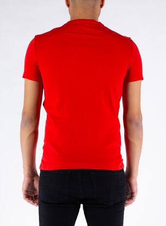 T-SHIRT LOGO, 600RED, small