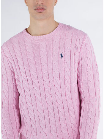 MAGLIONE A TRECCIA, CARMEL PINK, small
