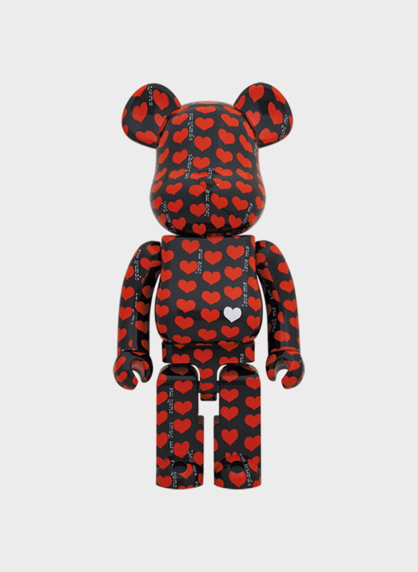TOY BE@RBRICK 1000% BLACK HEART, BLACKHEART, large
