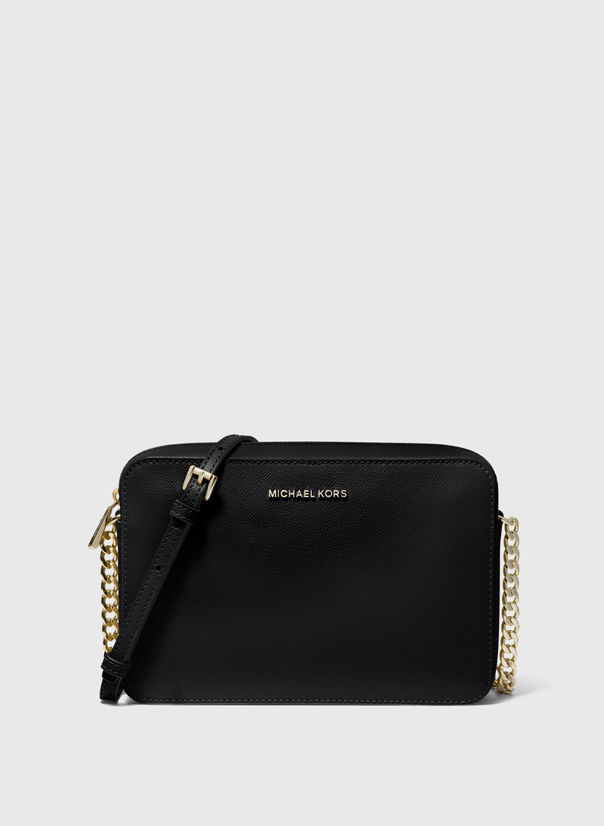 MICHAEL DI MICHAEL KORS BORSA A TRACOLLA JET SET GRANDE IN PELLE SAFFIANO  Nero Donna | Selecteur