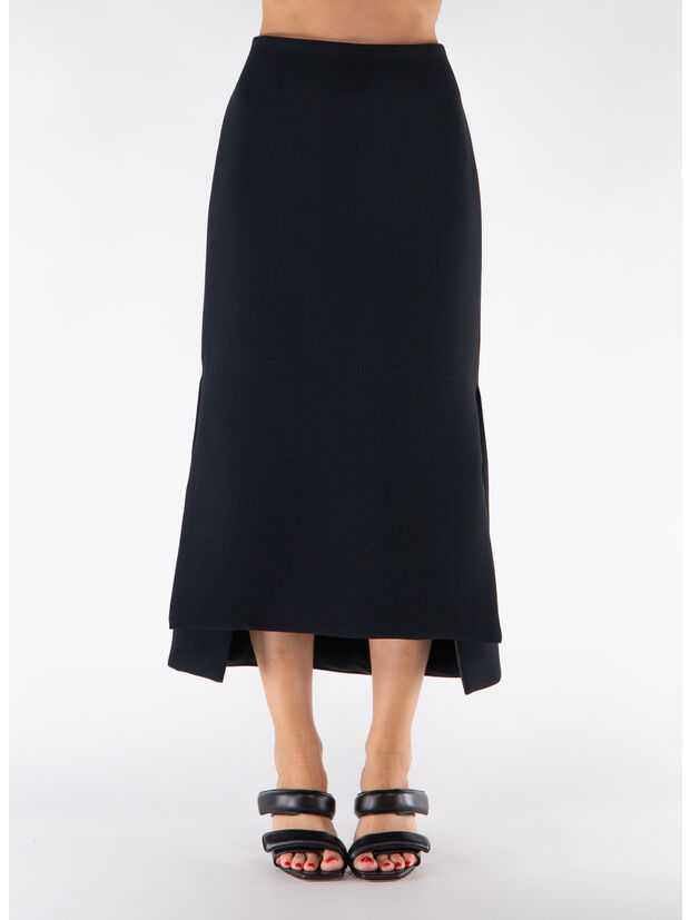 GONNA MIDI ADELFI, 006 BLACK, large