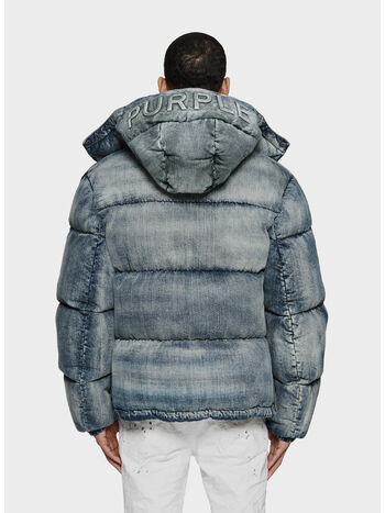 GIUBBOTTO DENIM PUFFER, DIPJ MID INDIGO, small