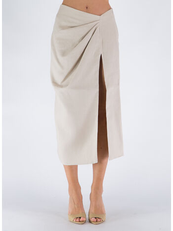 GONNA MIDI THE GEA LINUM, SAND, small