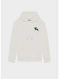 FELPA HOODIE CON RICAMO, OW OFF WHITE, thumb