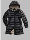GIUBBOTTO LUNGO MICRO RIP ADELAIDE, 999EI NERO int. BEIGE 301, thumb