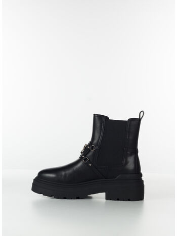 STIVALE CON CINTURINO LOGATO, Z99 BLACK, small