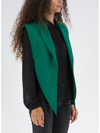 GIACCA GILET GREEN, 0369 GREEN, small