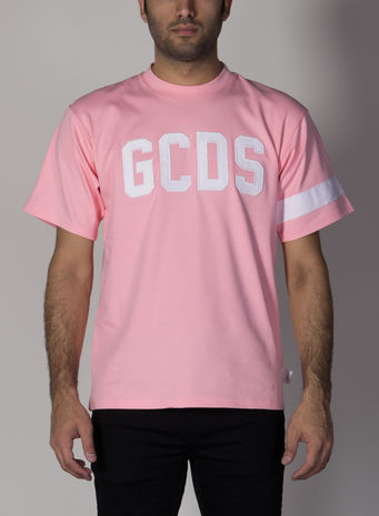 T-SHIRT LOGO, PINK, small