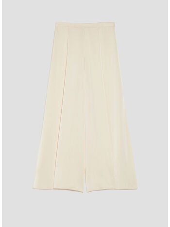 GONNA PANTALONE IN RASO, 001 VANIGLIA, small
