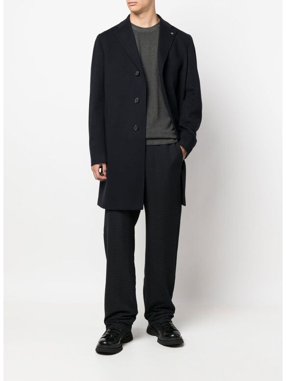 CAPPOTTO MONOPETTO, 1254 BLU, medium