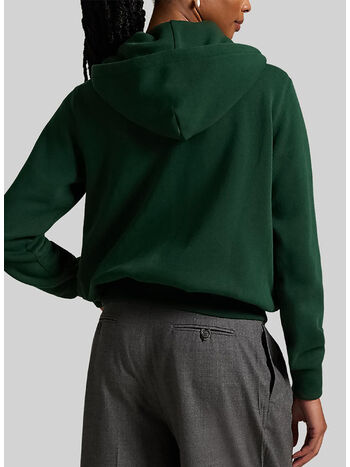 FELPA FULL ZIP CON LOGO RICAMATO, NORTHWEST PINE, small