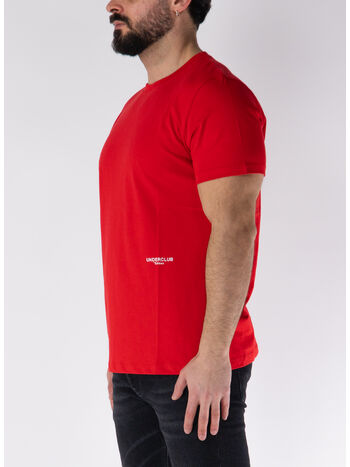 T-SHIRT GIROCOLLO A MANICHE CORTE, ROSSO, small