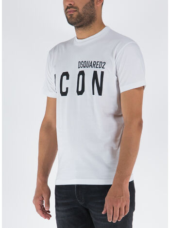T-SHIRT ICON, 989 WHITE/BLACK, small