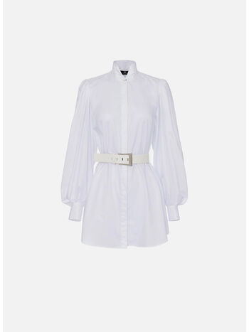 ABITO MINI A CAMICIA IN POPELINE, , small