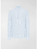 CAMICIA OXFORD JACQUARD, V71 AZURE, thumb
