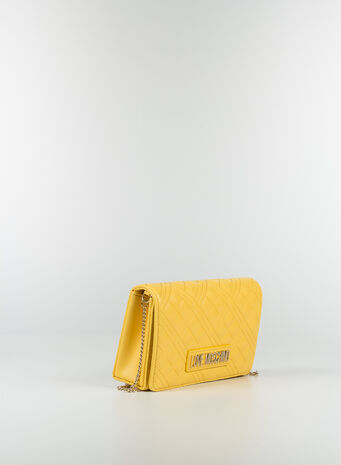 BORSA POCHETTE CON TRACOLLA, 400GIALLO, small