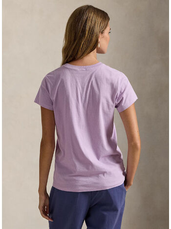 T-SHIRT A GIROCOLLO CLASSIC-FIT, LIGHT MAUVE, small