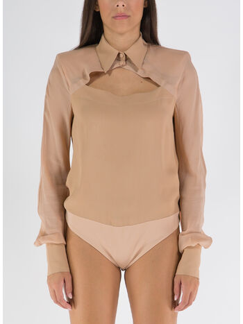 CAMICIA BODY UPPER EAST, 0878 NUDE, small