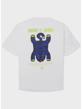 T-SHIRT WBBAINE TIGER, 2 WHITE, small