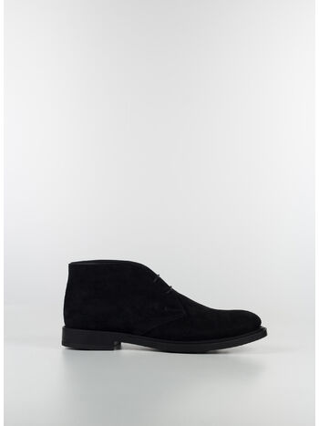 SCARPA POLACCHINO IN PELLE SCAMOSCIATA, B999 NERO, small