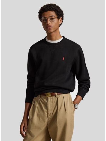 FELPA GIROCOLLO, POLO BLACK, small