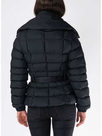 PIUMINO CORTO CON AMPIO COLLO, 110 NERO, small