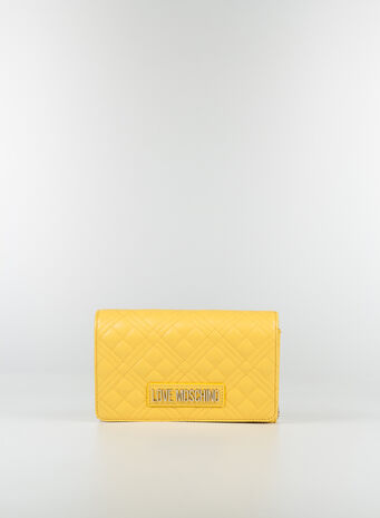 BORSA POCHETTE CON TRACOLLA, 400GIALLO, small