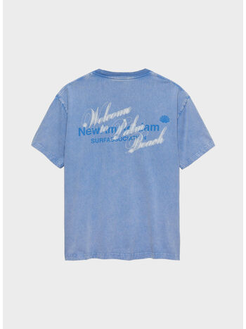 T-SHIRT WELCOME TO PALMBEACH, BLUE, small