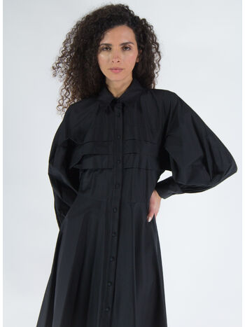 ABITO POPELINE MIDI, 0002-NERO, small