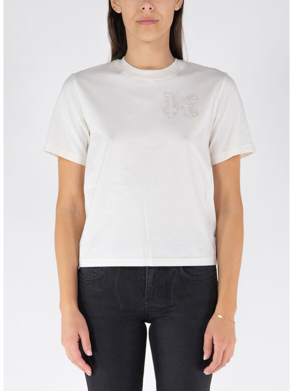 T-SHIRT MONOGRAM FITTED TEE, 0303, medium