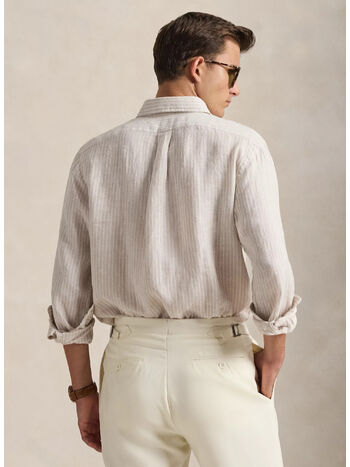 CAMICIA A RIGHE, 7188E COASTAL BEIGE WHITE, small