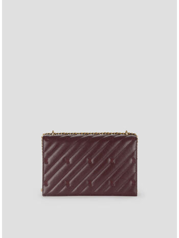 BORSA GRANDE MATELASSÉ CON TRACOLLA, CG3 ROUGE NOIR, small