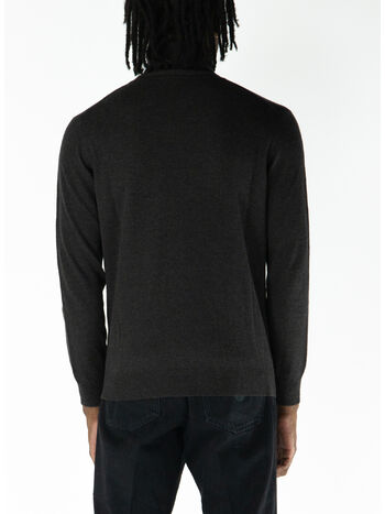 MAGLIONE DOLCEVITA A COLLO ALTO, W6K5.00169 EBANO, small