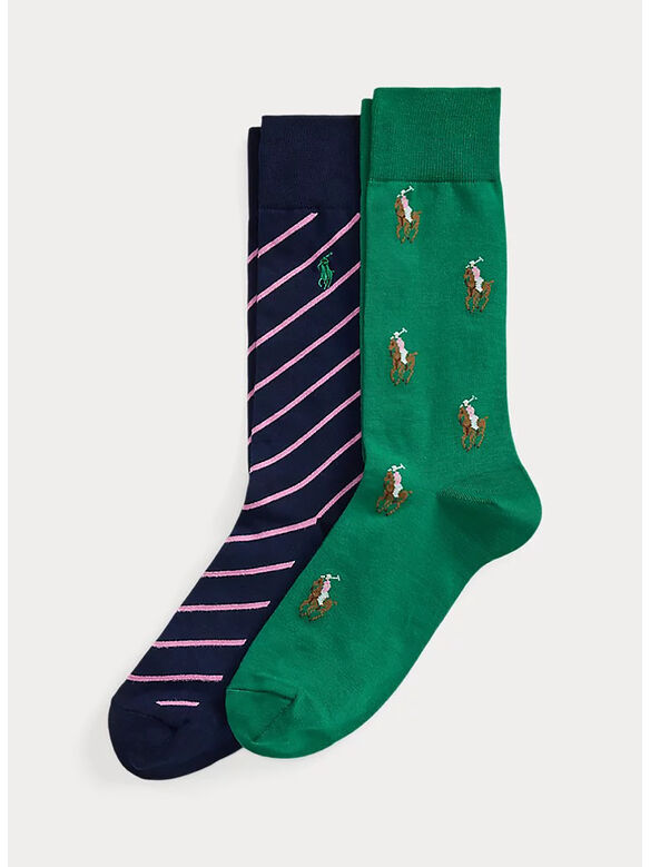 CALZINI POLO 2 PAIA, GREEN NAVY, medium