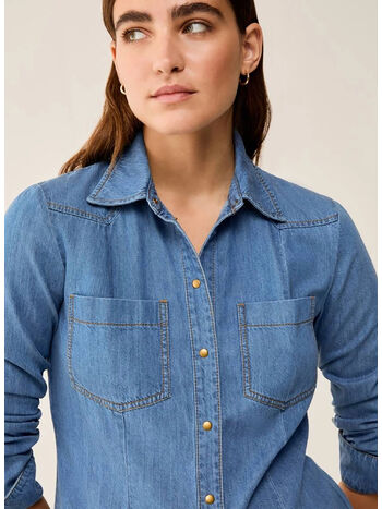CAMICIA, 001 BLUE JEANS, small