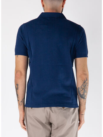 POLO SKIPPER SENZA BOTTONI, 43 NAVY, small