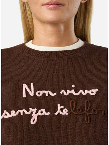 MAGLIONE TESSA, 04230M NON VIVO SENZA TE 18 EMB, small