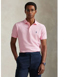 POLO IN PIQU&Eacute; STRETCH CUSTOM, CARMEL PINK/C7532, thumb
