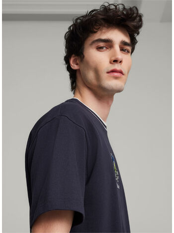 T-SHIRT PUMA X PALOMO GRAPHIC TEE, 16 NEW NAVY, small