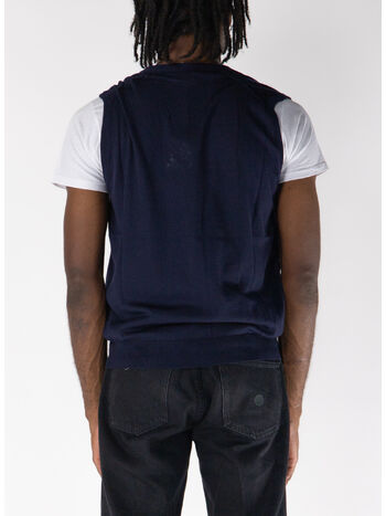 GILET IN MAGLIA, 880 INDACO, small
