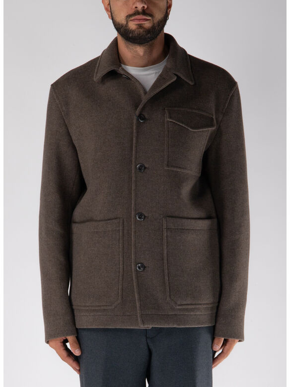 GIACCA CAMICIA PATCH-POCKET, 2700 TORTORA SCURO, medium