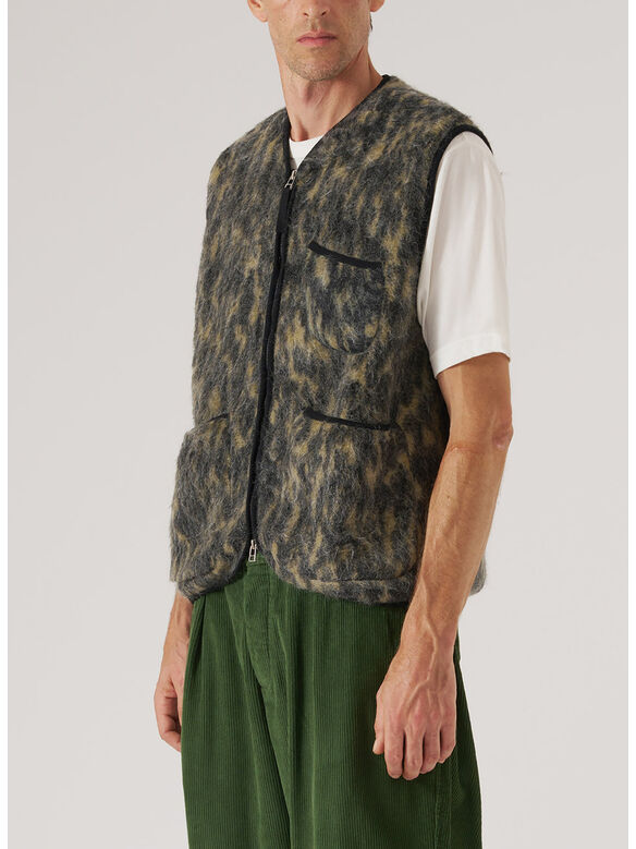 GILET DOLCE FLEECE, CHARCOAL, medium