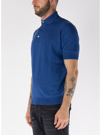 POLO IN MAGLIA A MANICHE CORTE, 850, small
