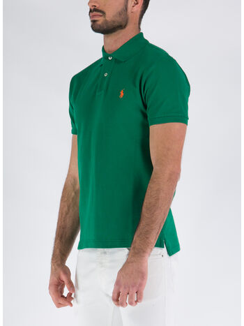 POLO A MANICHE CORTE, PRIMARY GREEN/C2240, small