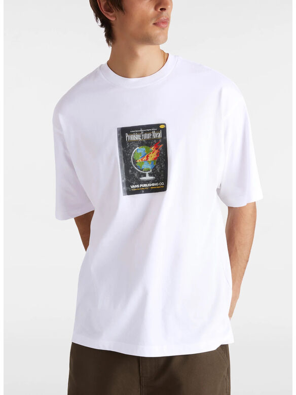 T-SHIRT PAPERBACK WRITER UNISEX, WHT1 WHITE, medium
