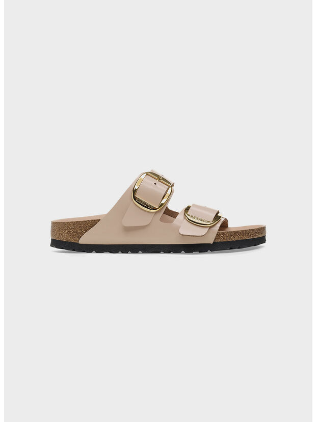 CIABATTA ARIZONA BIG BUCKLE SHINE, BEIGE, large